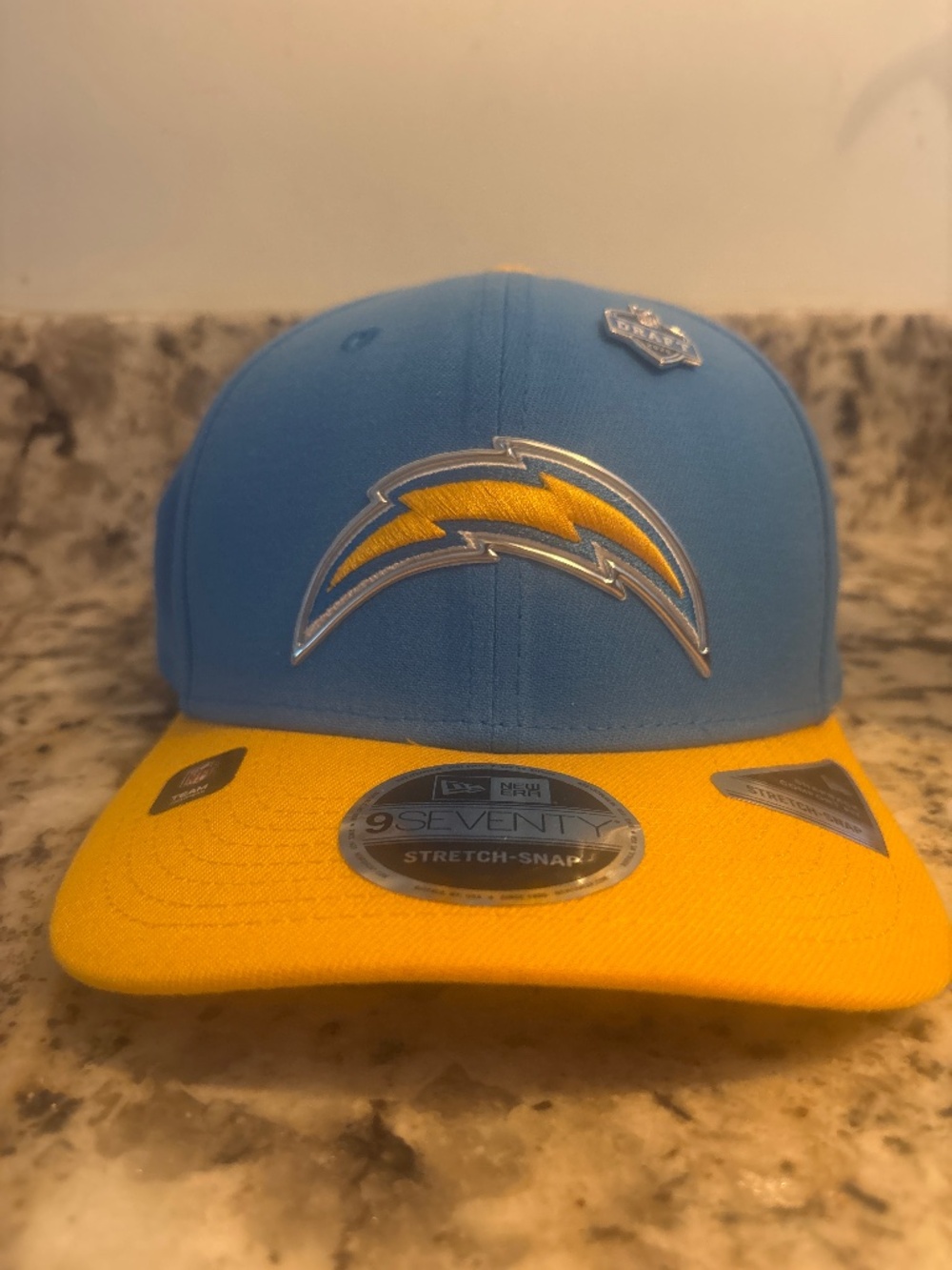 New Era Los Angeles Chargers NFL Draft Hat Cap Blue Yellow New ok